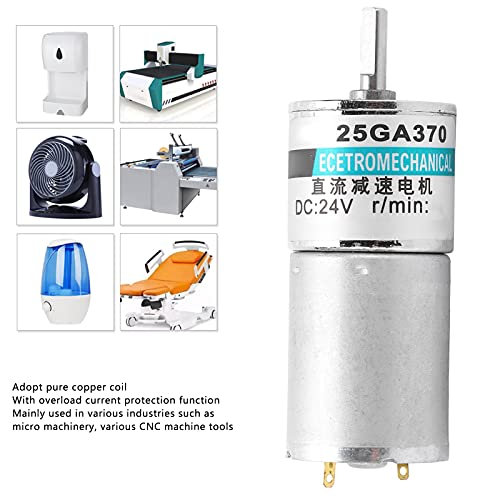 Xd‑25Ga370 Dc Gear Motor , Industrial Motors Pneumatic Motors 24V Micro Motor Driver Low Speed Cw Ccw Permanent Magnet + Bracket Sport Control For Electrical Tools Diy[10Rpm/Min ] #TOP5