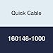 Quick Cable 160146-1000 PVC Solderless Female Disconnect, 0.187" Tab Size, 22-18 Wire Gauge, Tin Plated Annealed Copper, Serrated Barrel, Copper, Red (Pack of 1000)