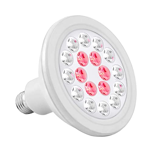 Ipower Glledxa12C-C 1-Pack 12W Full Spectrum Grow Light E26 Bulb With 6 Red And 12 White Leds Lamp For Indoor Plants #TOP16
