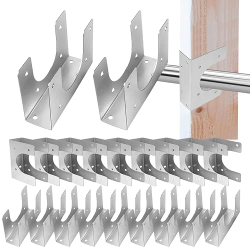 Placas de clavos para soportes, 20 unidades de ángulos de refuerzo galvanizados para fontanería y electricidad, placa de clavos resistente al calor, para instalación eléctrica sanitaria y tubería en