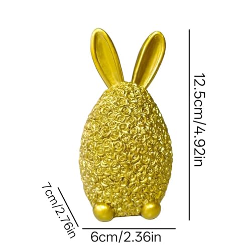 Figurine de lapin de Pâques en résine, souvenir traditionnel pour décoration de maison