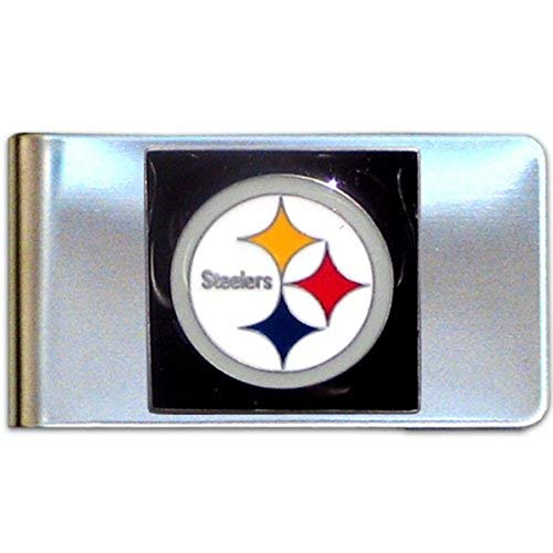 NFL Siskiyou Sports Mens Pittsburgh Steelers Steel Money Clip One Size Team Color