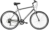Gravity Swift X4 8 Speed Adventure Hybrid Flat Bar Road Bike (Black, 16' Mens fits...