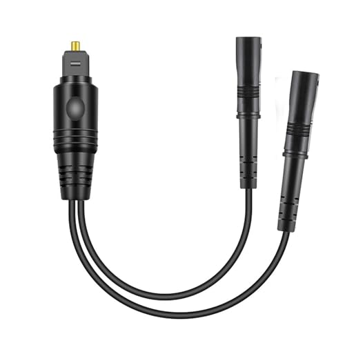 Digital Optical Audio Splitter Optical Splitter 1 in 2 Out for Xbox PS4 PS5 DVD TV Box Home Theatre Receiver Sound Bar PS3/PS4
