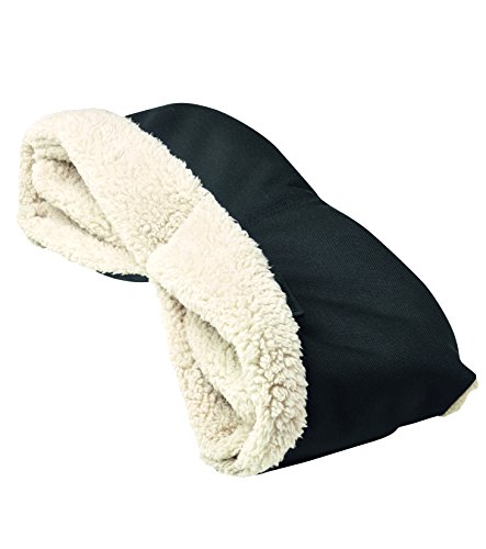 Bébé Confort Guanti per Passeggino, Muffole in Pile Antigelo, Manicotto Universale per Maniglioni Uniti, Black Raven