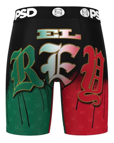 PSD Mens Boxer Briefs - El Rey, 7 Inch Inseam, Moisture-Wicking, 4-Way Stretch, Boxer Briefs for Men Pack4