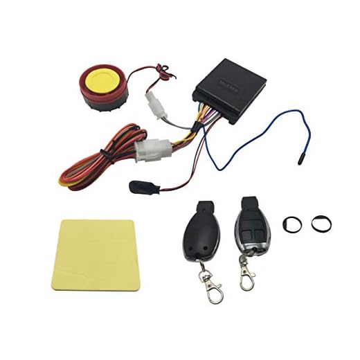 YJS Sistema de Alarma de Motocicleta Alarma Sistema de Seguridad Antirrobo con Contral Remoto Doble,12V Universal Moto Sistema de Alarma