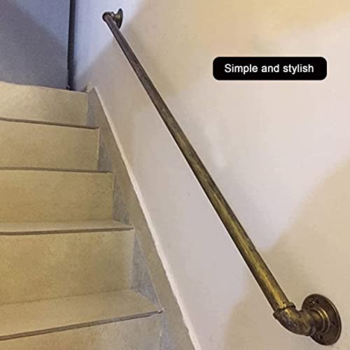 Rampe d'escalier sécurisée pour personnes âgées et enfants en fer forgé