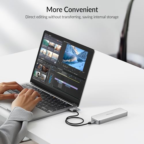 GiGimundo G40 USB4 40Gbps Portable SSD 1TB, CNC Crafted Aluminum, Built-in Active Turbo Fan External SSD for Content Creators and Creative Professionals, Up to 3200MB/S Ultra Fast Data Transfer - Image 5