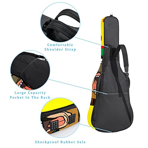 Étui de protection rembourré pour guitare acoustique classique Gris Motif géométrique Triangle, Multicolore 02, 42.9×16… - Les Beatles, Paul McCartney, John Lennon, RIngo Starr, George Harrison Étui de protection rembourré pour guitare acoustique classique Gris Motif géométrique Triangle, Multicolore 02, 42.9x16… – Image 4