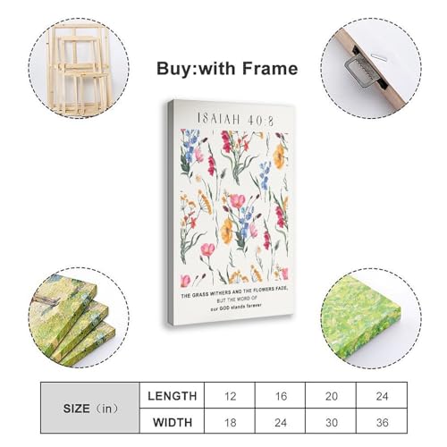Poster fleurs esthétiques : impression sur toile décoration murale - 2