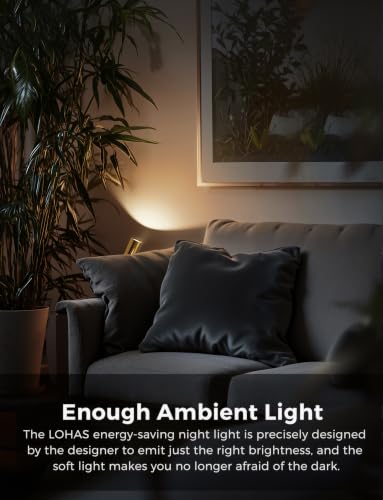 Image of L LOHAS LED Night Lights Plug into Wall,[2-Pack] Wall Spot Lights Indoor