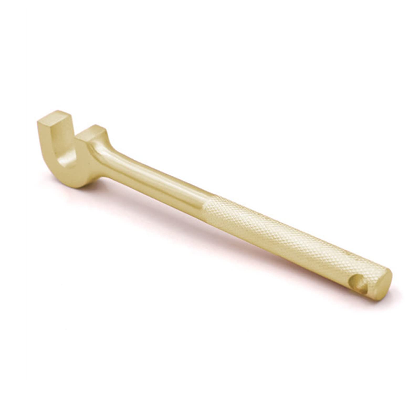 WEDO Klucz do zaworu nieparkingowego typu U, długość 9", beziskrowy klucz do zaworu bezpieczeństwa, brąz aluminiowy, standard DIN, certyfikat BAM i FM, szerokość 20 mm