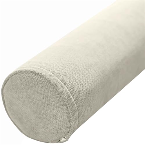 Memory Foam Cervical Roll Pillow - Round Neck Bolster for Sleeping, Head, Neck, Back, Legs & Yoga