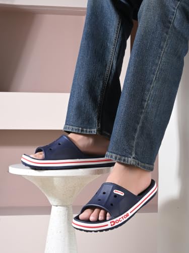 Image of Men's EVA Slide Slippers | Lightweight Comfort Bathroom & Casual Slides | Anti-Skid Soft Cushioned Slip-On Slippers for Indoor & Outdoor Use