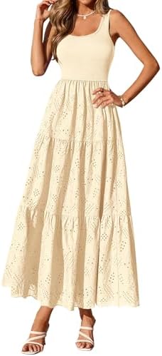 BTFBM Summer Eyelet Dress for Women Sundresses Casual Boho Sleeve...