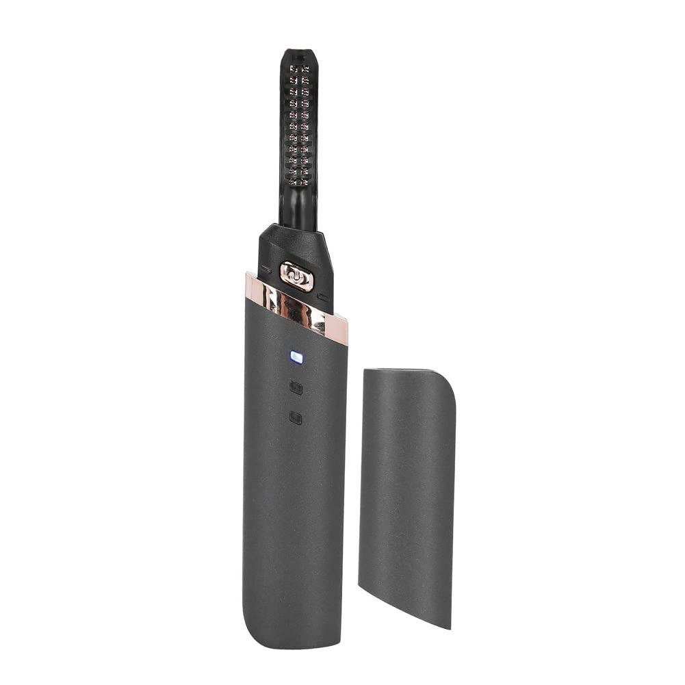 JHBNOIUKJS Climatizada rizador de pestañas, eléctrica rizador de pestañas, rizador de pestañas, se calienta Profesional de Pestañas Rizador con 3 Modos de Temperatura,USB Recargable rizador de pestañ