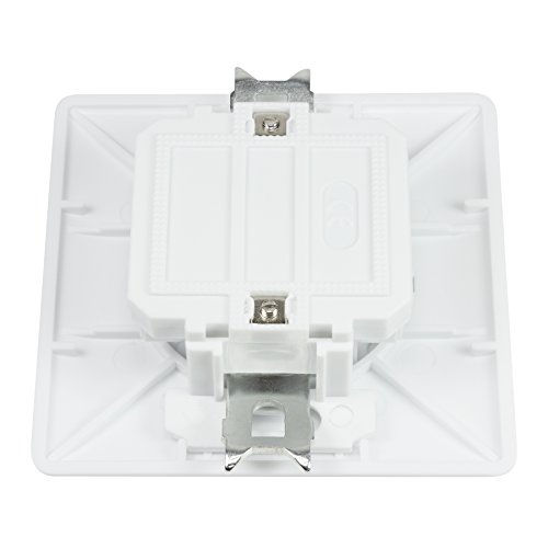 BIGtec TAE Dose Telefondose Unterputz NFN Telefon Anschlussdose UP 3x6-polig signalweiß weiß für Telefonanschluss Hausanschluss NTBA DSL-Splitter