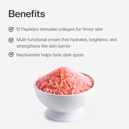 Image of Mirabelle Korea Red Rice All In One Moisturizing Cream | Red Rice Extracts For Skin Brightening | Totarol Controls Acne | Lightweight, Non-Greasy | Korean Skin Care Products | For All Skin Types | 50g