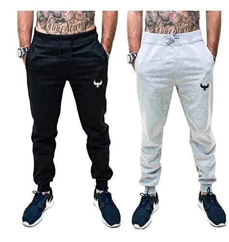 Kit 2 Calça Masculina Moletom Fitness Academia Esporte New Daruma Cinza 42