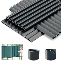 35 Clip Fissaggio PVC Per Strisce Frangivista - Guide Per Recinzioni A Doppia Asta - Foto 10