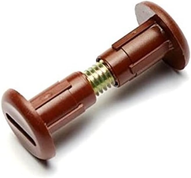 Merriway BH04787 (25 Pcs) Cabinet Cupboard Connector Binding Post with Steel M6 (1/4 inch) Screw for Wood Thickness 30-35mm (1.1/4 inch