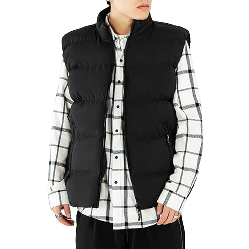 Veste matelassée sans manches contre le froid en coton épais DGKaxiyaHM homme