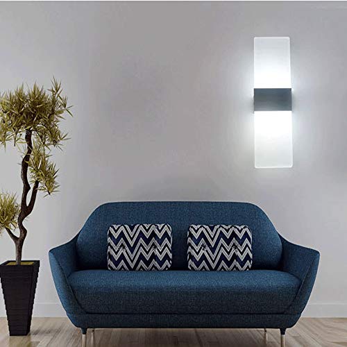Lámpara de pared LED de 12W pack de 2 focos modernos para pasillos 4