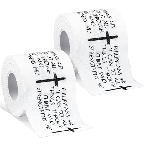 2Pcs Christian Athletic Tape 2in x 23ft Cotton Zinc Oxide