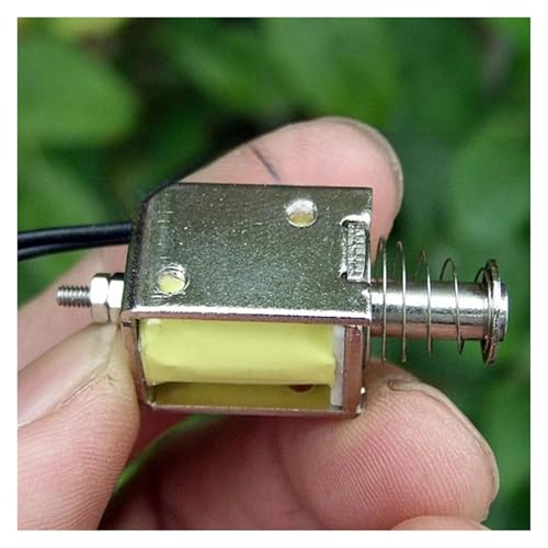 Électroaimant solénoïde 12V idéal pour automatiser un verrouillage de porte de garage