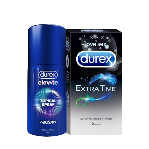 Durex Extra Time Condoms 10s And Durex Spray Combo