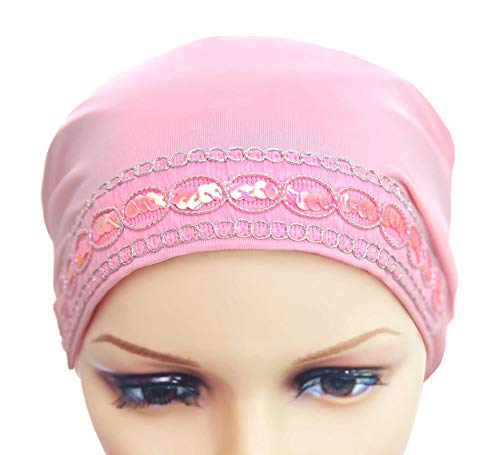 Middle Eastern Mall Luxor Underscarf Hijab Beanie Head Wrap Chemo Cap for Cancer Patients2