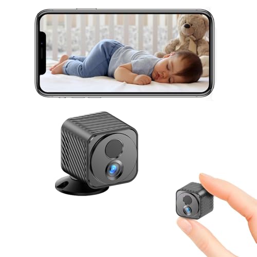 Mini Camera, 1080P Wireless Indoor Camera for Home Security, 60-Days Battery Life, AI Motion Detection Alerts, Auto Night Vision, Free Cloud Storage, No Need Micro SD Card, Remote View via Mobile App