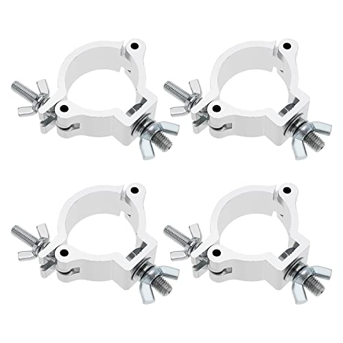 ECSiNG 4Pcs Stage Light Clamp Hooks Replacement Aluminium Alloy C-clamp Hooks 48-51mm Stage Lighting Clamp Accessories for Floodlight DJ Par Lights Spotlights