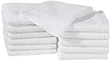paño blanco Pack de 12 paños de 30,5 x 30,5 cm para uso en el hogar, la oficina o el gimnasio.