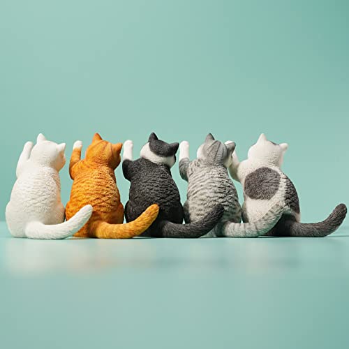 Statue de chat papillon AMITD statuette decorative chaton
