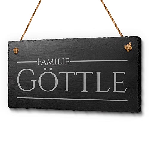 Schiefertafel Mit Gravur - Rehe - Schieferschild - Personalisiert - Schiefertafel Deko