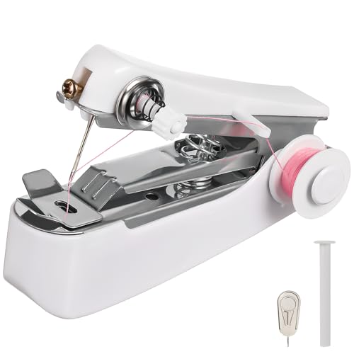 Imagen de GATHINESS Máquina de Coser Manual Pequeña Portátil para Bricolaje y Costura Rápida