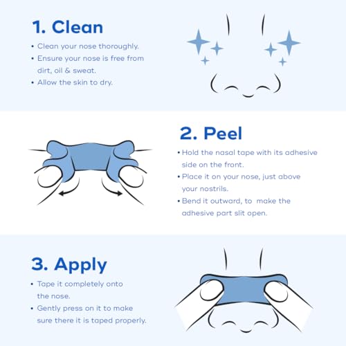 Image of BREATH FIX Nasal Strip for Breathing (Pack of 2) | Large Size | 60 Strips | Black Colour | Supports Nasal Breathing | Hypoallergenic Adhesive | CDSCO Approved