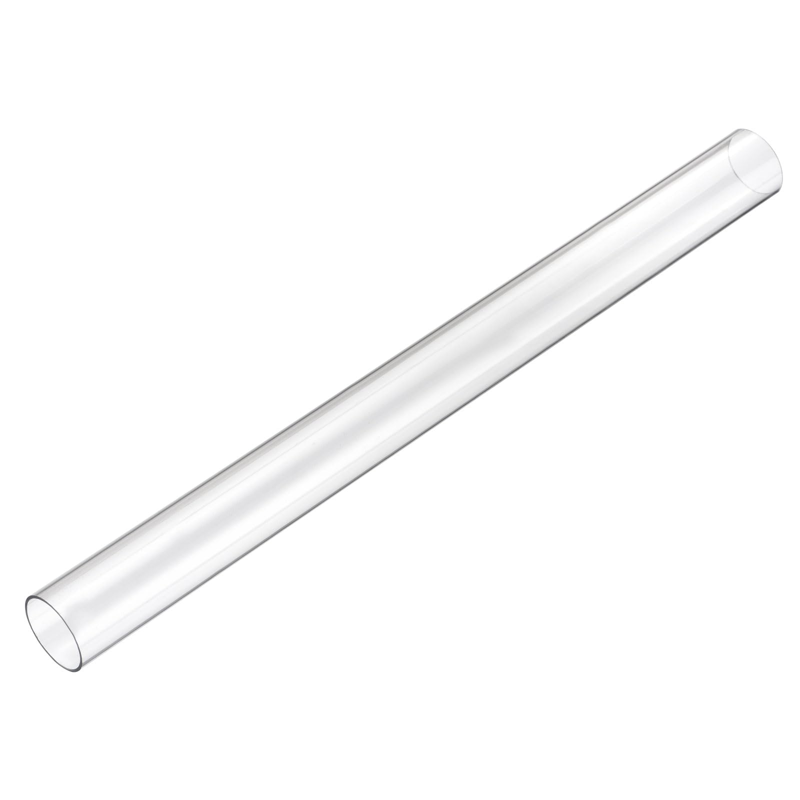 uxcell 2pcs Clear Rigid Tubing 24mm(0.94") ID x 26mm(1") OD x 1Ft(305mm)(305mm) Length Round Plastic Polycarbonate Tube