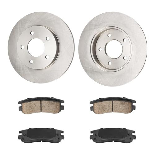 Image of KAX Rear Brake Kit, OE Brake Rotors and Ceramic Brake Pads | Fits Buick /Cadillac /Pontiac /Oldsmobile- LeSabre /DeVille /Park Avenue /Bonneville /Aurora /Eldorado, Seville /Riviera /Allante /Regency /Toronado