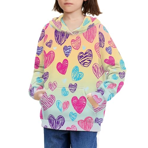 HUIACONG Girls Sweatshirt Long Sleeve Hoodie for Kids Boys Sweater3