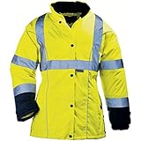 Warnschutzparka pour femmes, respirant, frauenparka, - Jaune, Large