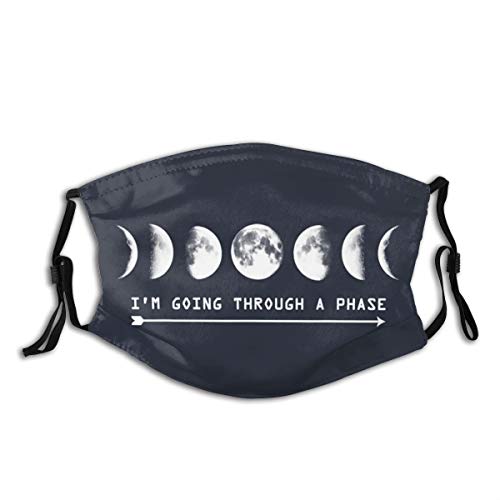 Kerzen Personalized Dust Mouth Cover with Im Going Through A Phase Moon...