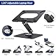 BESIGN LSX7 Laptop ständer mit 360 Drehbarer Basis, Verstellbarer ergonomischer Notebook-Ständer, Laptop ständer kompatibel mit 10-15.6 Laptops (Schwarz)