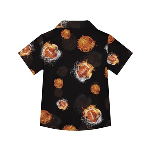 Boys Hawaiian Shirts Graphic Printed Casual Button Down Short Sleeve Summer Beach Shirt2