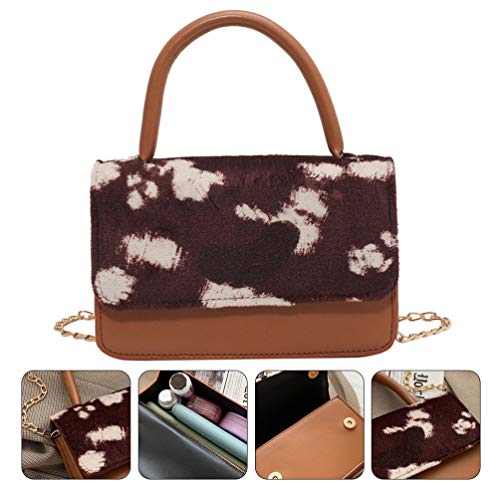 KESYOO Adorável Bolsa de Ombro One Pu Bolsa de Senhora Criativa Bolsa Prática Feminina de Armazename