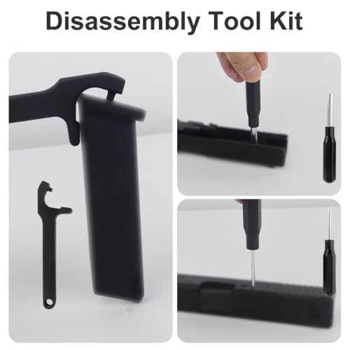 Gsodoolu Heavy Duty Rear Sight Pusher Tool with Front Sight Adjustment Kit for Removing and Installing Front and Rear Sights on Glocks 19/43 and Similar Models, Red — view 6