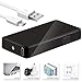 Kivors Electronic Arc Lighter USB Rechargeable Windproof Electrical Plasma Pulse X Beam Dual Arc Lighter Butane Free (Black A)