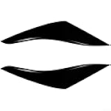 Noteflora Rear Headlight Eyelid Eyebrow Cover Trim For 2018-2021 For Polo MK6 Exterior Taillight Moulding Upgrade Accessory(Glossy Black)